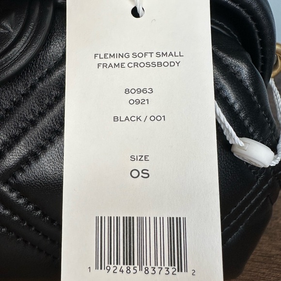 New Tory Burch Fleming Soft Small Frame Crossbody in Black - Picture 8 of 10